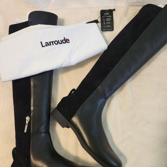 Larroudé Bergen Boot in Black - Picture 5 of 8